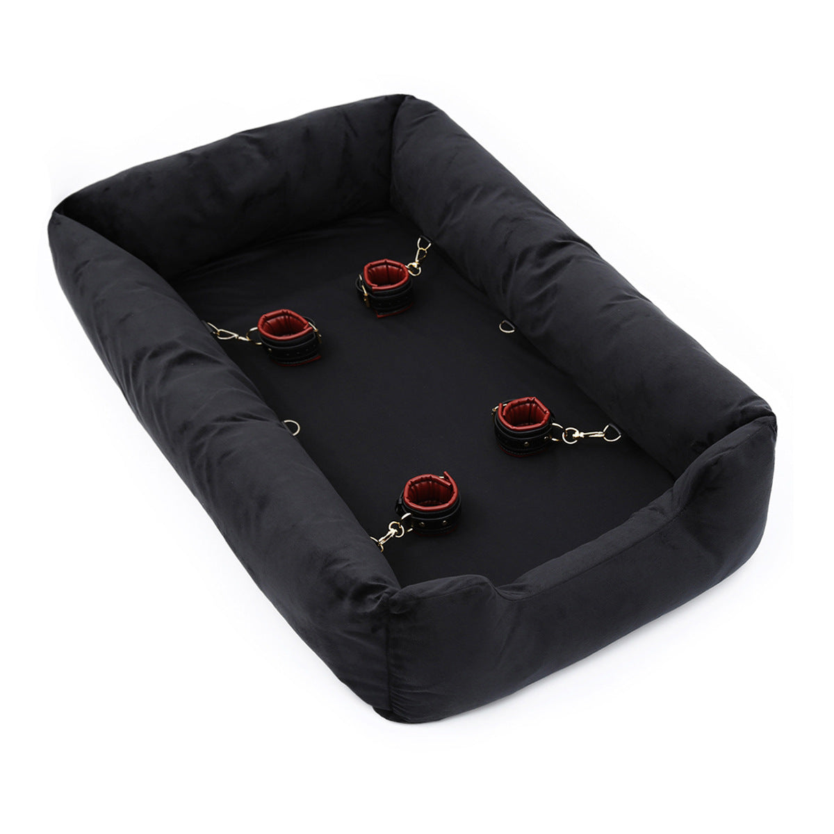 Image of sm sex toys adult men and women sex femdom toys domesticated pet dog rectangular inflatable kennel with handcuffs - Pet
